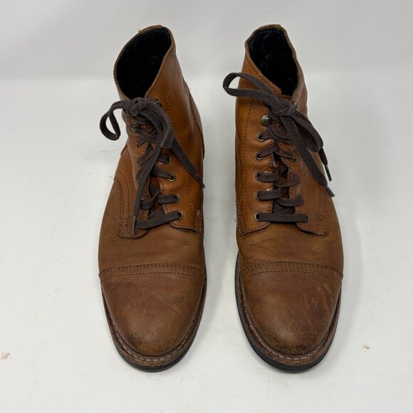 Thursday Boot Company men's Captain leather ankle boots 8D brandy brown lace up - Picture 3 of 12
